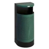 Buitenafvalbak half rond 35 liter