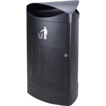Driehoekige buitenafvalbak 60 liter