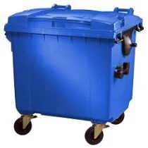 Container 1100 liter vlakke deksel