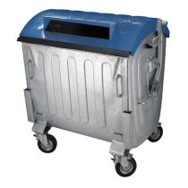 Container met papiergleuf 1100 liter