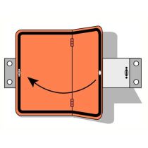 ADR bord verticaal scharnierende beugel