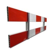 Afzethek aluminium met vaste staanders