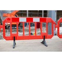 Afzethek kunststof HDPE 200 x 100 cm, kleur oranje