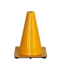 Afzetkegel 30 cm geel soepel pvc