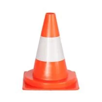 Afzetkegel 30 cm oranje met 1 niet reflecterende band