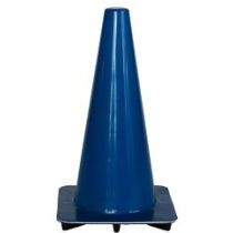 Afzetkegel 50 cm blauw soepel pvc