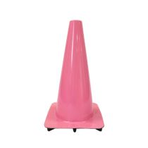 Afzetkegel 50 cm roze soepel pvc
