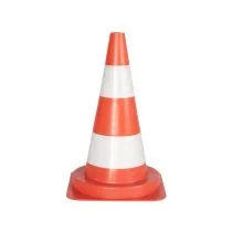 Afzetkegel 50 cm oranje met 2 niet reflecterende banden