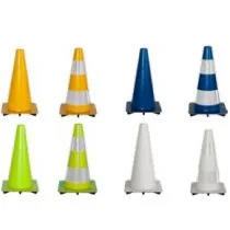 Afzetkegel 50 cm wit soepel pvc