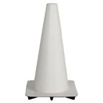 Afzetkegel 50 cm wit soepel pvc