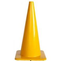 Afzetkegel 75 cm geel soepel pvc