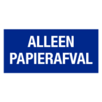 Alleen papierafval