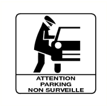 Attention parking non surveille
