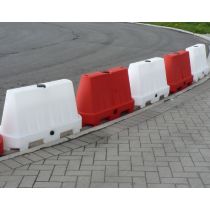 Barrier kunststof 100 x 40 x 60 cm, kleur wit