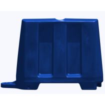 Barrier kunststof 110 x 40 x 81 cm, kleur blauw