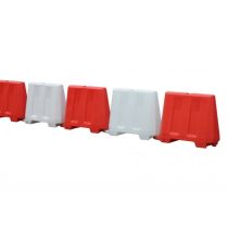 Barrier kunststof 110 x 40 x 81 cm, kleur rood