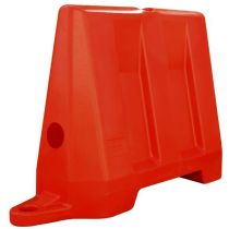 Barrier kunststof 110 x 40 x 81 cm, kleur rood
