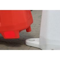Barrier kunststof 110 x 40 x 81 cm, kleur wit