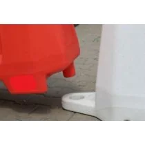 Barrier kunststof 110 x 40 x 81 cm, kleur zwart