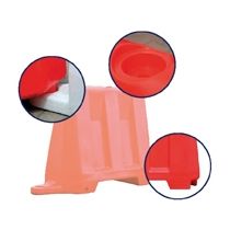 Barrier kunststof 110 x 40 x 81 cm, kleur zwart
