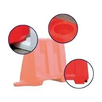 Barrier kunststof 110 x 40 x 81 cm, kleur zwart