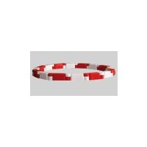 Barrier massief blok 52 x 14,5 x 17 cm, kleur rood