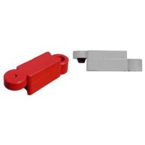 Barrier massief blok 52 x 14,5 x 17 cm, kleur rood