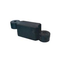 Barrier massief blok 52 x 14,5 x 17 cm, kleur zwart