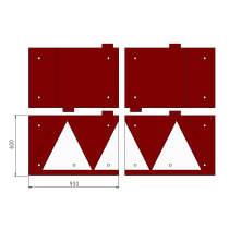 Berlijns kussen 300 x 180 x 6