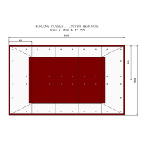 Berlijns kussen 300 x 180 x 6,5 cm