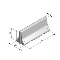 Betonnen barrier 100 cm, bodembreedte 60 cm, dubbelzijdig