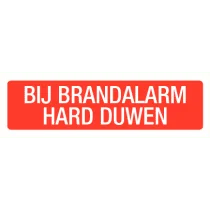 Bij brandalarm hard duwen