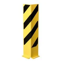 Black Bull hoekbeschermer - L-profiel 800 x 160 mm - zwart/geel gecoat - 6 mm