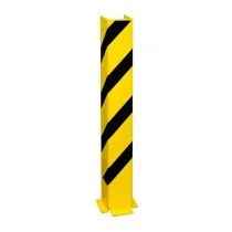 Black Bull kolombeschermer - U-profiel 1200 x 160 x 160 mm - zwart/geel gecoat - 6 mm