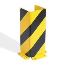 Black Bull kolombeschermer - U-profiel 400 x 160 x 160 mm - zwart/geel gecoat - 5 mm