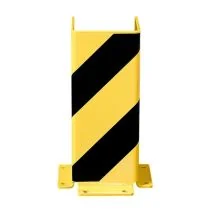 Black Bull kolombeschermer - U-profiel 400 x 160 x 160 mm - zwart/geel gecoat - 6 mm