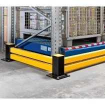 Black Bull magazijn vangrail Hybride - dwarsbalk 230 cm - geel