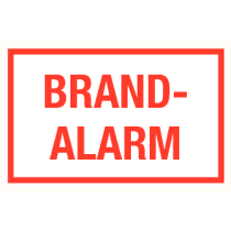 Tekstbord Brandalarm