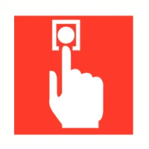 Brandalarmknop