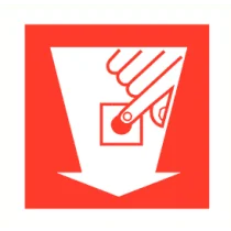 Brandalarmknop