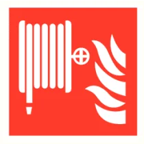 Brandhaspel met vlam