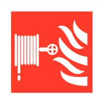 Brandslang met vlam