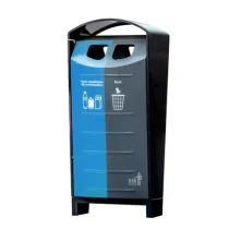 Buitenafvalbak BINsolumn 2 x 50 liter