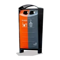 Buitenafvalbak BINsolumn 2 x 50 liter