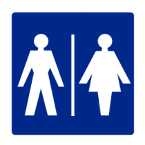 Dames- en herentoilet