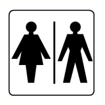 Dames- en herentoilet