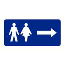 Dames- en herentoilet rechts
