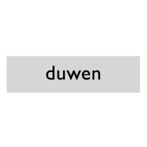 Deurbordje "Duwen", 165 x 45 mm, alu-look