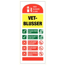 Deze blusser is een vetblusser