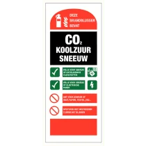 Deze brandblusser bevat CO2 koolzuursneeuw